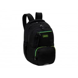 Ghiozdan Astra Head AB200, 3 compartimente, 44 x 32 x 19 cm, black green blue