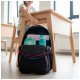 Ghiozdan Astra Head AB200, 3 compartimente, 44 x 32 x 19 cm, black/pink/mint