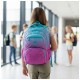 Ghiozdan scoala Astra AB200, Hexagon Mint Ombre, 3 compartimente, 44 x 32 x 19 cm