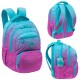 Ghiozdan scoala Astra AB200, Hexagon Mint Ombre, 3 compartimente, 44 x 32 x 19 cm
