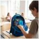 Ghiozdan Astra AB200, Hexagon Blue Ombre, 3 compartimente, 44 x 32 x 19 cm