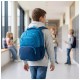 Ghiozdan Astra AB200, Hexagon Blue Ombre, 3 compartimente, 44 x 32 x 19 cm