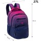 Ghiozdan Astra AB200, Hexagon Pink Ombre, 3 compartimente, 44 x 32 x 19 cm