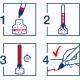 Marker permanent Edding 21 EcoLine, varf rotund 1.5-3mm, set 4 buc