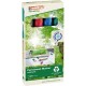 Marker permanent Edding 22 EcoLine, varf tesit 1-5 mm, set 4 buc