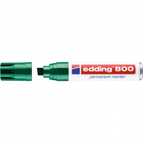 Marker permanent Edding 800, 4 - 12 mm, verde