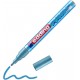 Marker permanent Edding 751 cu vopsea, corp metalic, varf rotund, 1-2 mm, albastru metalic