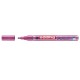 Marker permanent Edding 751 cu vopsea, corp metalic, varf rotund, 1-2 mm, roz metalic