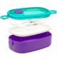 Cutie pentru pranz Astra Aqua Pure, 900 ml, 21 x 12 x 7 cm, mov/verde