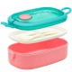 Cutie pentru pranz Astra Aqua Pure, 900 ml, 21 x 12 x 7 cm, roz/verde