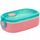 Cutie pentru pranz Astra Aqua Pure, 900 ml, 21 x 12 x 7 cm, roz/verde