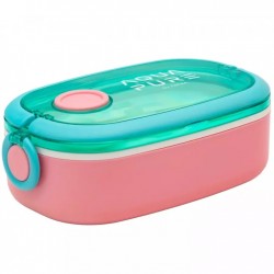 Cutie pentru pranz Astra Aqua Pure, 900 ml, 21 x 12 x 7 cm, roz/verde