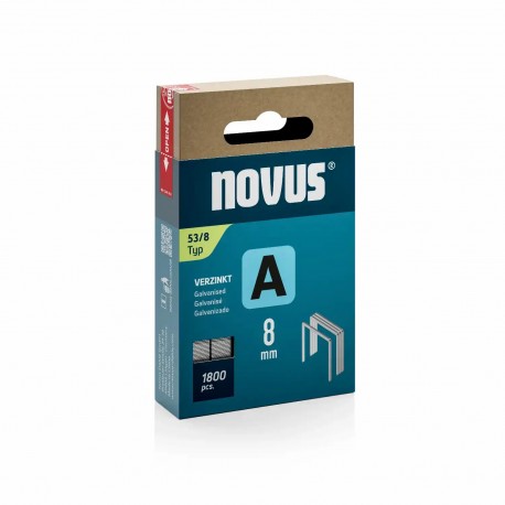 Capse Novus din sarma subtire A 53/8 foarte tari, 1800 buc/cutie