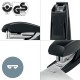 Capsator plastic Leitz Recycle MINI NeXXt Series, 10 coli, 100 capse P2 incluse, partial reciclat, negru