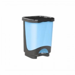 Cos gunoi cu pedala, 28L, albastru