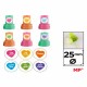 Stampile Main Paper, asortate in forma de inima, diverse modele