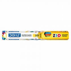 Set 12 creioane grafit HB DOMS cu radiera