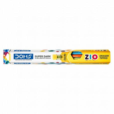 Set 12 creioane grafit HB DOMS cu radiera