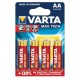 Baterii Varta Max Tech LR6, AA, 4 bucati/blister