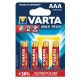 Baterii Varta Max Tech LR03, AAA, 4 bucati/blister