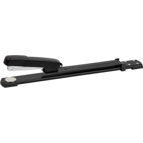 Capsator cu brat Memoris-Precious, capse 24/6 sau 26/6, 25 coli, negru