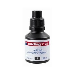 Tus Edding T25, pentru markere permanente, 30 ml, negru