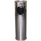 Cos de gunoi cu scrumiera, inox, 580 x 290 mm