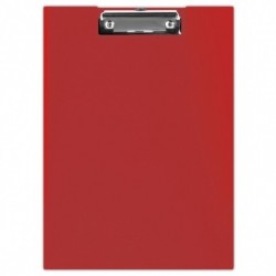 Clipboard, rosu, dublu, A4, carton plastifiat