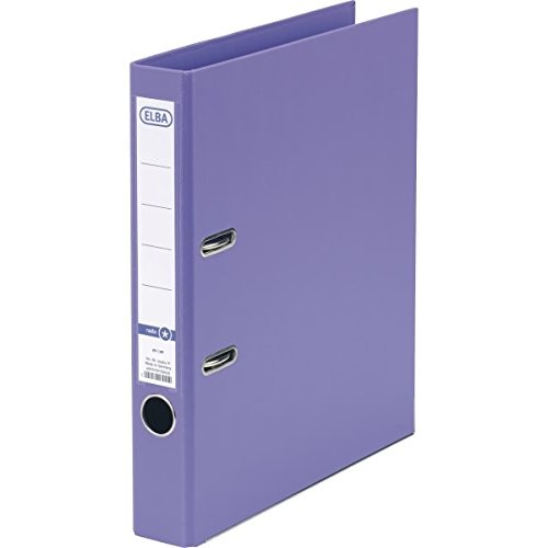Biblioraft A4, plastifiat PP/PP, margine metalica, 50 mm, ELBA Smart Pro - violet