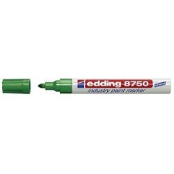 Marker permanent Edding 8750, cu vopsea, 2 - 4 mm, verde