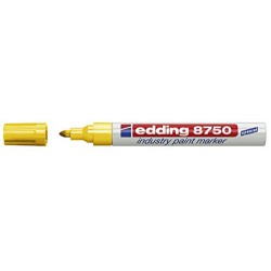 Marker permanent Edding 8750, cu vopsea, 2 - 4 mm, galben