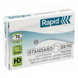 Capse Rapid Standard, 23/10, 40-70 coli, 1000 buc/cutie