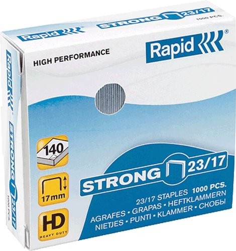 Capse Rapid Strong, 23/17, 110-140 coli, 1000 buc/cutie