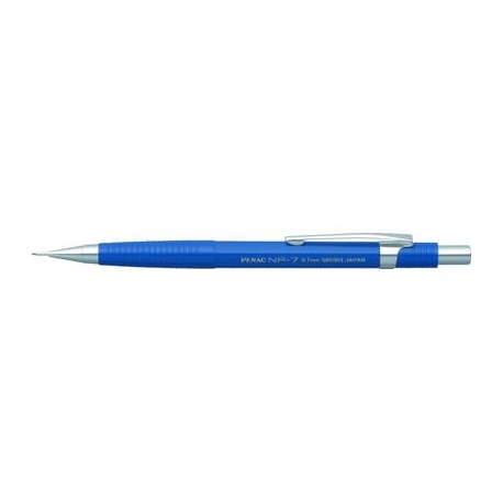 Creion mecanic profesional PENAC NP-7, 0.7mm, con metalic cu varf cilindric fix - corp albastru