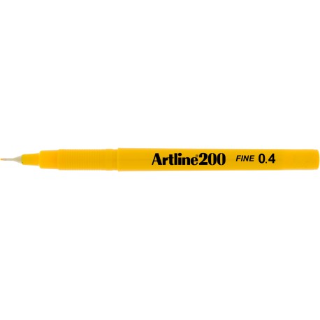 Liner ARTLINE 200, varf fetru 0.4mm - galben