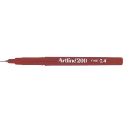 Liner ARTLINE 200, varf fetru 0.4mm - maro