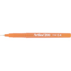 Liner ARTLINE 200, varf fetru 0.4mm - portocaliu