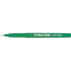 Liner ARTLINE 200, varf fetru 0.4mm - verde