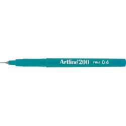 Liner ARTLINE 200, varf fetru 0.4mm - verde inchis