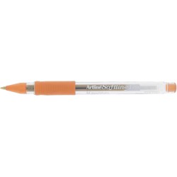 Pix cu gel ARTLINE Softline 1700, rubber grip, varf 0.7mm - orange fluorescent