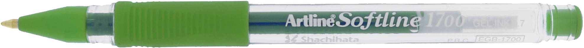 Pix cu gel ARTLINE Softline 1700, rubber grip, varf 0.7mm - verde