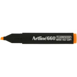 Textmarker ARTLINE 660, varf tesit 1.0-4.0mm - portocaliu fluorescent