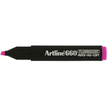 Textmarker ARTLINE 660, varf tesit 1.0-4.0mm - roz fluorescent