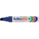 Permanent marker ARTLINE 100, corp metalic, varf tesit 7.5-12.0mm - albastru