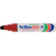 Permanent marker ARTLINE 100, corp metalic, varf tesit 7.5-12.0mm - rosu