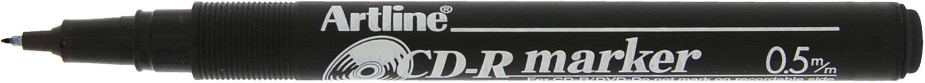 CD/DVD-marker ARTLINE 883, corp plastic, varf rotund 0.5mm - negru
