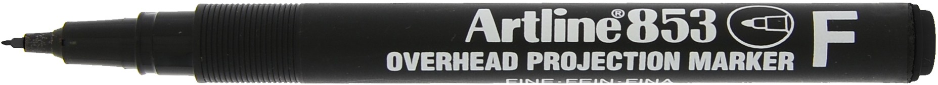 OHP Permanent marker ARTLINE 853, varf fin - 0.5mm - negru