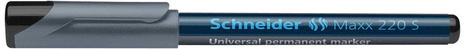 Universal permanent marker SCHNEIDER Maxx 220 S, varf 0.4mm - negru