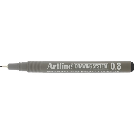 Marker pentru desen tehnic ARTLINE, varf fetru 0.8mm - negru