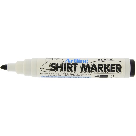 T-Shirt marker ARTLINE, corp plastic, varf rotund 2.0mm - negru
